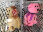TY BEAR YELLOW PINK A